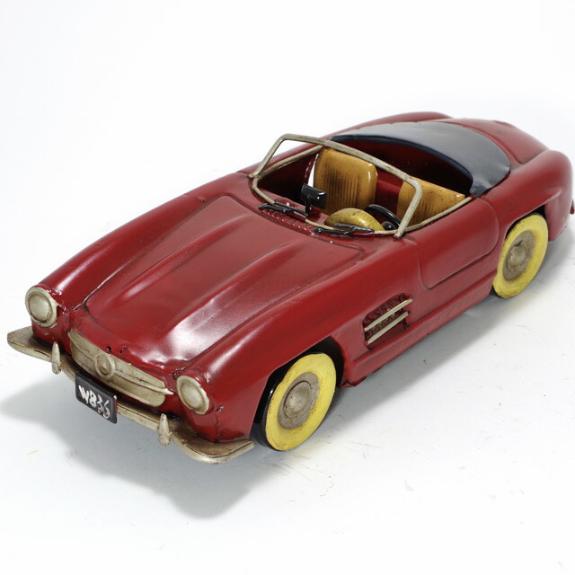 楽天市場】ブリキ おもちゃ MBZ-SL RED（ベンツSL）L25cm ブリキの