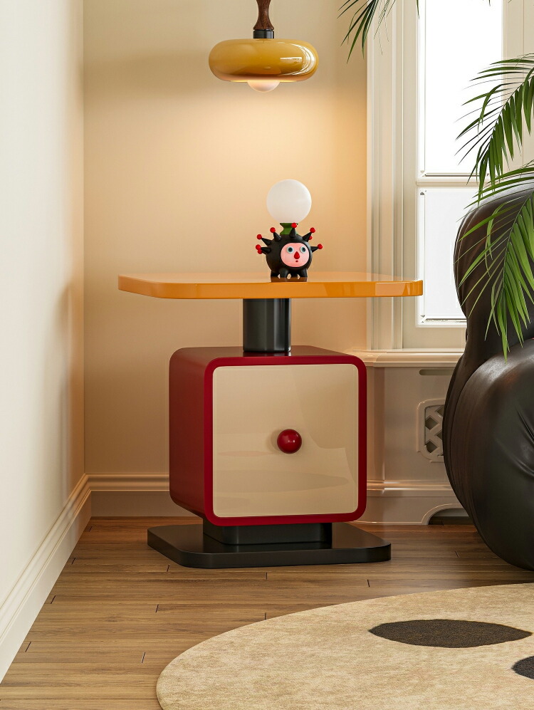 フランスアンティーク木製サイドキャビネット/ナイトテーブル机