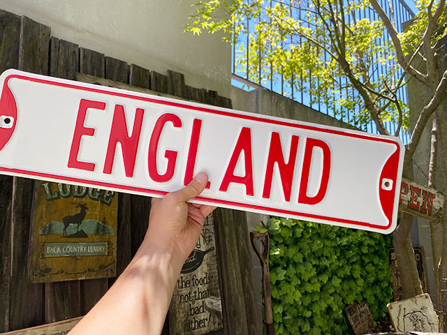 楽天市場】イングランド エナメルストリートサイン イギリス製ホーロー