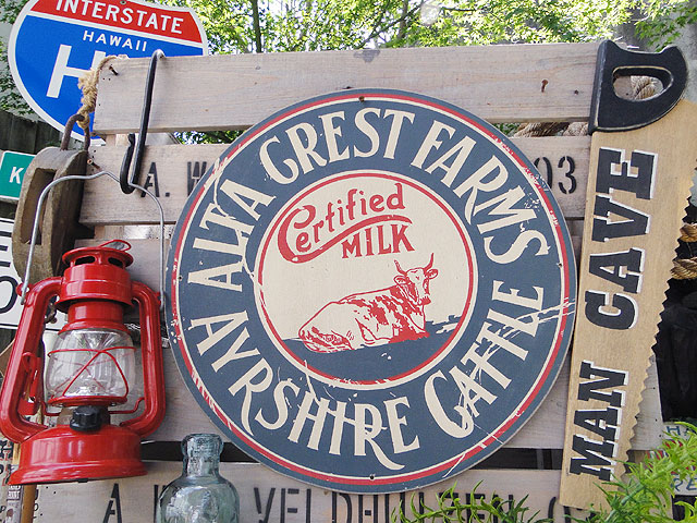 楽天市場】昔のアドバタイジング ウッドサイン （アルタクレスト