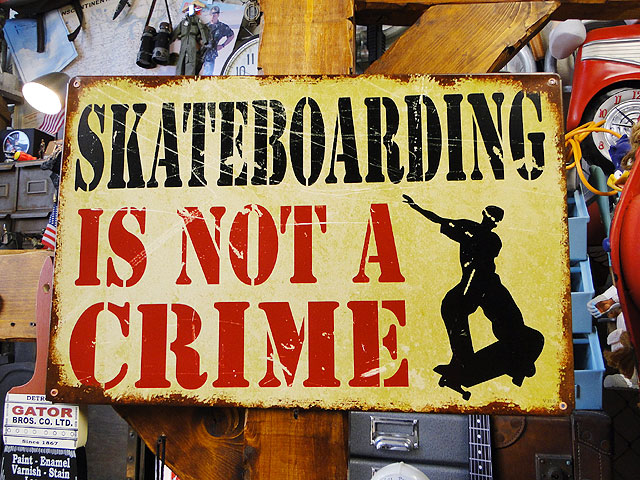 楽天市場】「スケボーは犯罪じゃないぜ！」 U.S.ヘヴィースチール