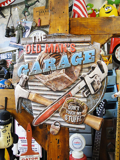 楽天市場】オールドマンガレージ ブリキ看板 アメリカン雑貨 アメリカ