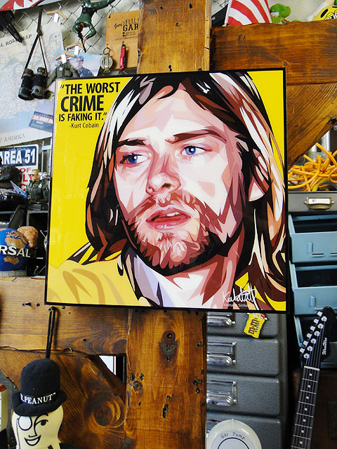 楽天市場】カート・コバーン ポップアートフレーム （フェイス） #116