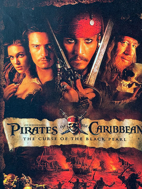 パイレーツ・オブ・カリビアン／呪われた海賊たち』DVD告知用ポスター