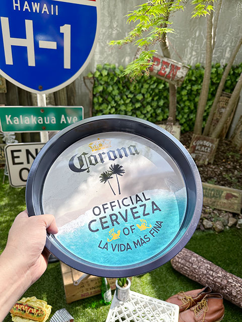 楽天市場】コロナビール パブトレイ （パームツリー＆ビーチ