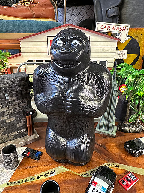 アンティーク 貯金箱 ドンキーコング バンク ゴリラ ゴリラバンク （L