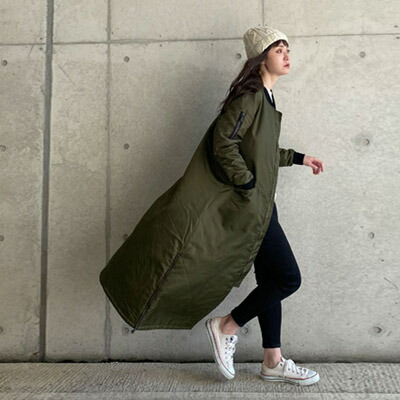 goto hollywoodライナーキルトコート01カーキ goto hollywoodライナー