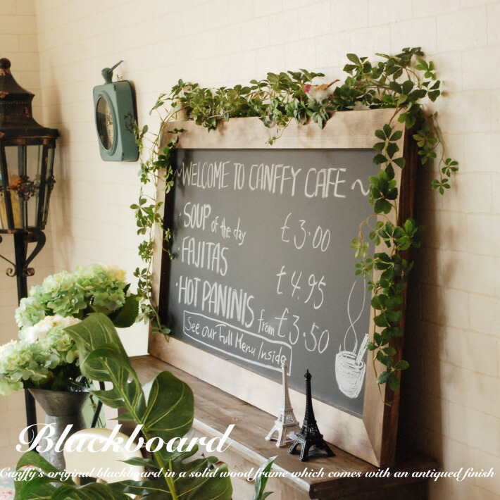 楽天市場】ブラックボード 黒板 壁掛け アンティーク おしゃれ 北欧 木