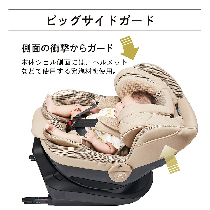 楽天市場】チャイルドシート R129 新生児 ISOFIX 回転式 日本製 BF146