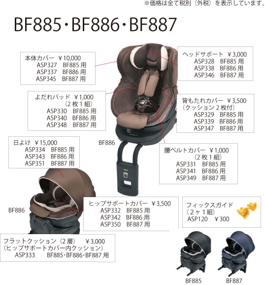 楽天市場】エールベベ AILEBEBE チャイルドシート サービスパーツ