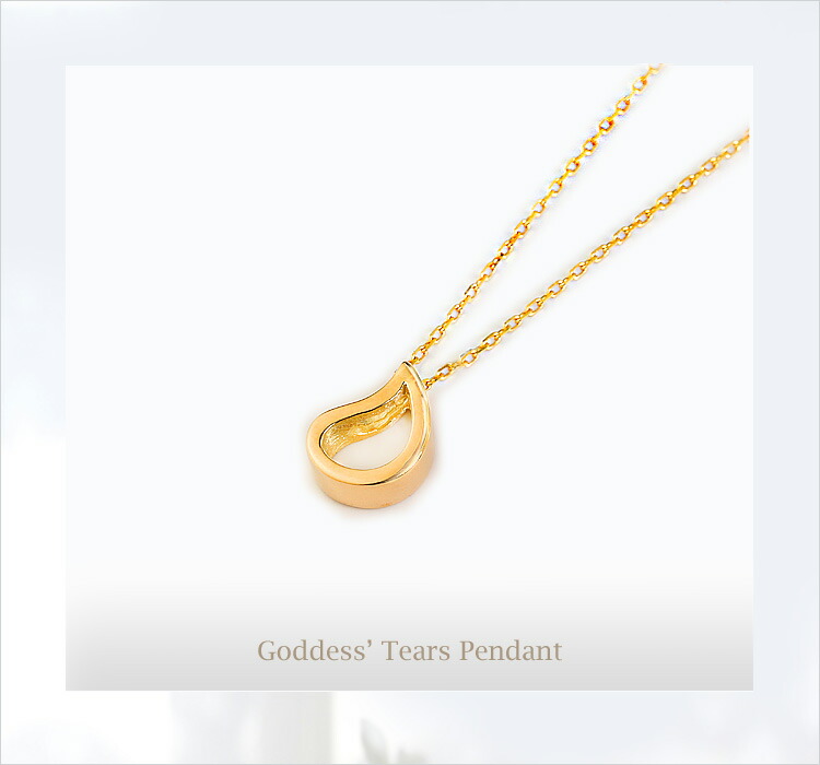 楽天市場】K18PGペンダントトップ Goddess' tears (18金 18k ピンク
