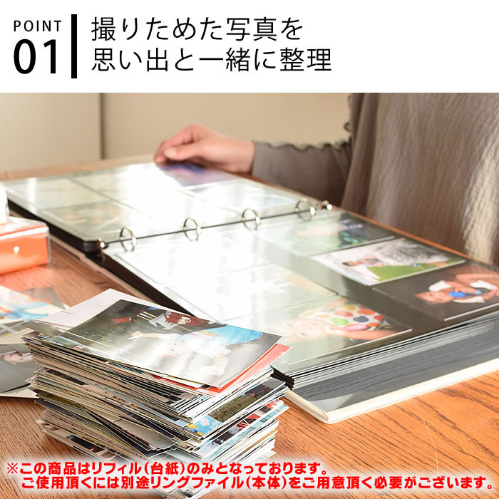 楽天市場】PDフォトアルバム 【ML(A4)サイズ用 粘着リフィル5枚入り