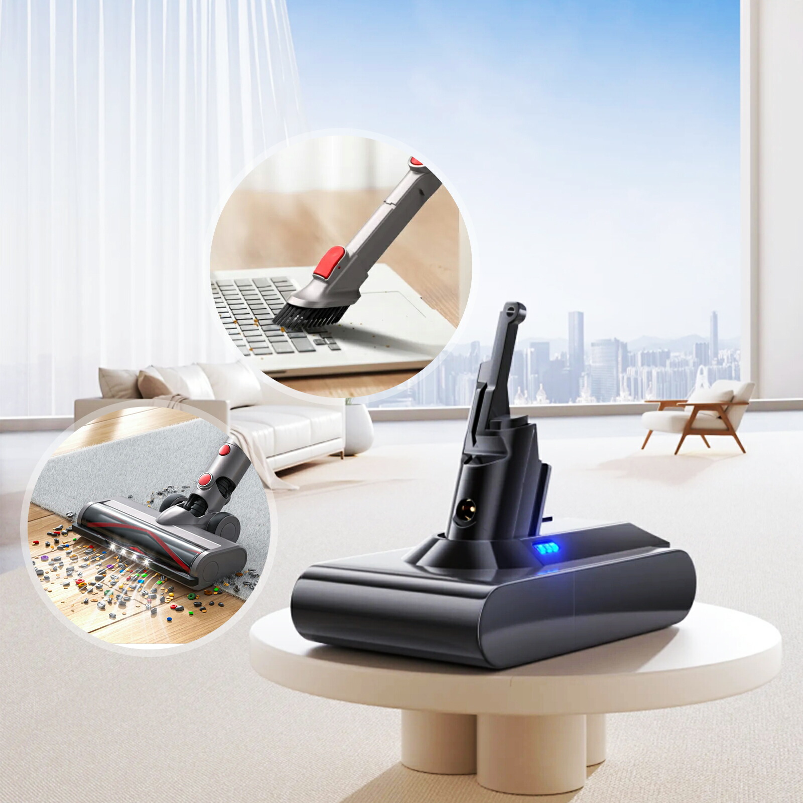 楽天市場】【期間限定 6倍】ダイソン 掃除機 v7 バッテリー 大容量