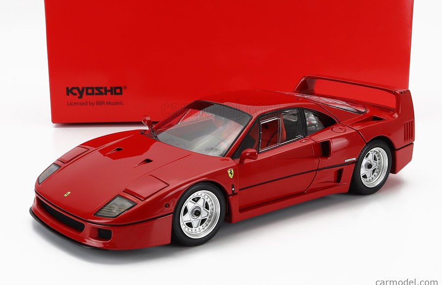 フェラーリ F40 ダイキャスト 注意 木製の枠が一部破損。