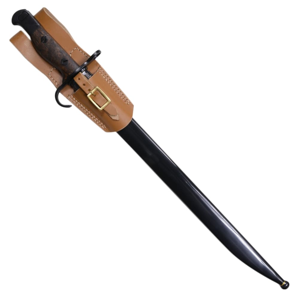 希少 模造剣 旧日本軍 銃剣 銃槍 全長50.5cm 革鞘 番号刻印