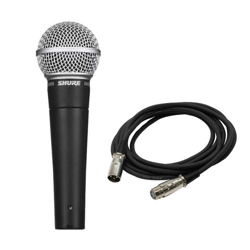 楽天市場】SHURE SM58-LCE【マイクケーブルセット(XLRメス-XLRオス)5.0