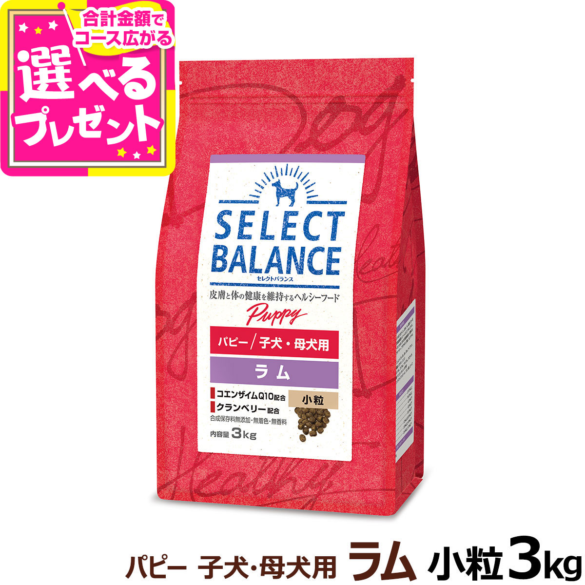 セレクトバランス アダルト ラム 小粒 1才以上 成犬用 3kg2個セット