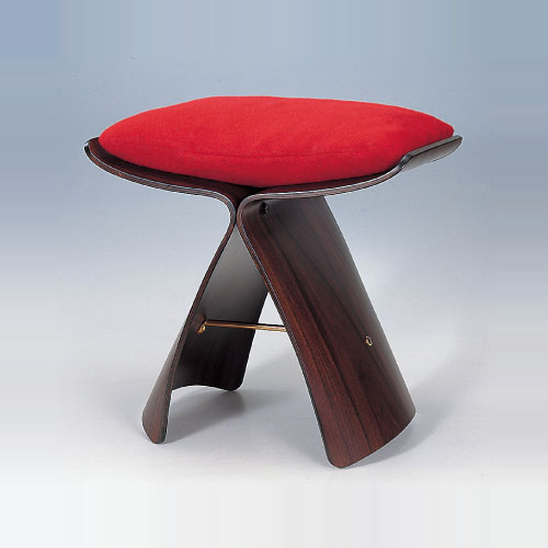 楽天市場】天童木工柳宗理バタフライスツールローズウッドクッション