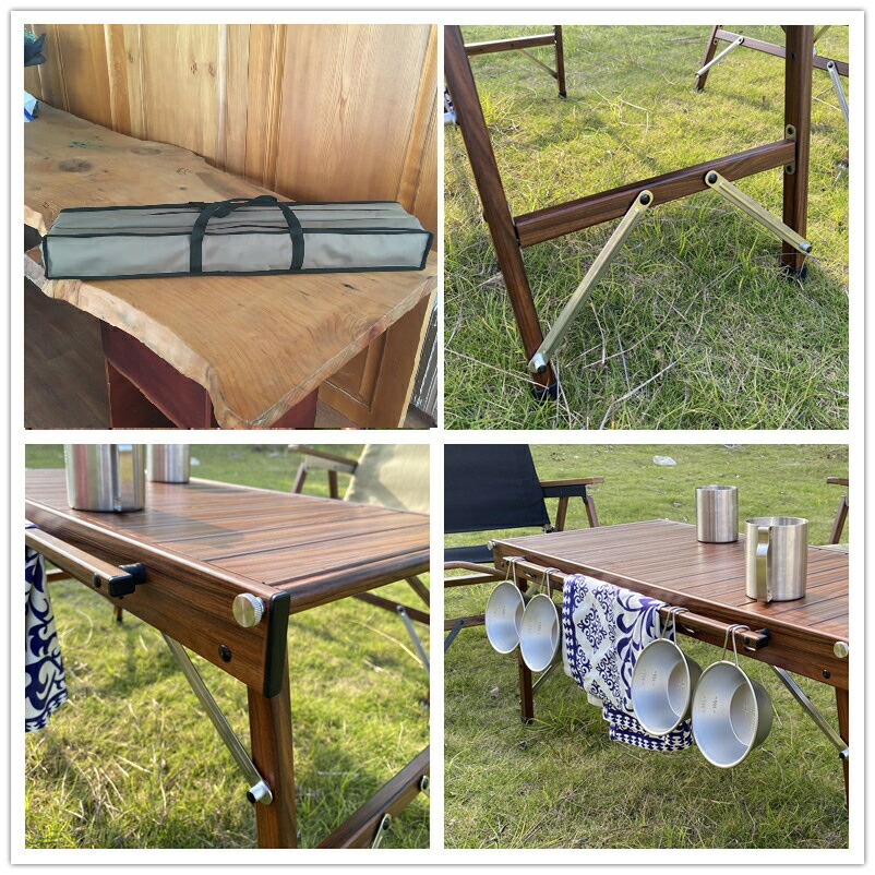 楽天市場】キャンプテーブル フォールディング アルミローテーブル