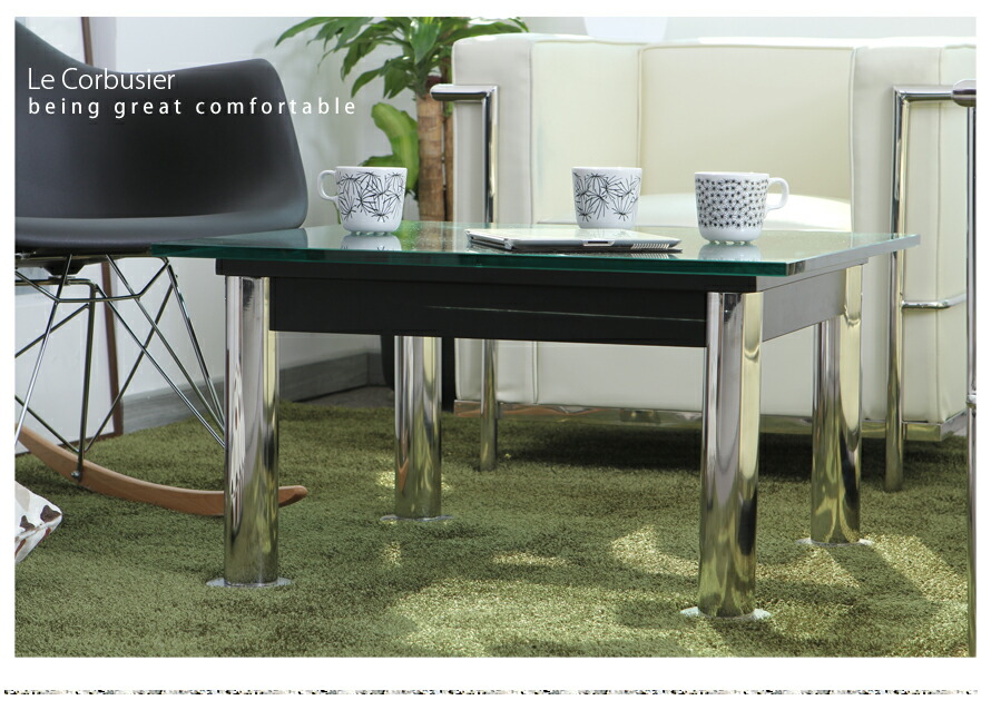 楽天市場】ガラステーブル 送料無料 ローテーブル 北欧 LC10