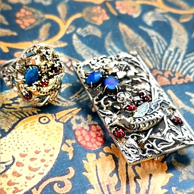 楽天市場】【ウィリアム・モリス】シルバー いちご泥棒 ペンダント