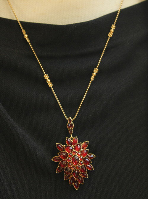 楽天市場】【碌山】 シルバー ガーネット ブローチ&ペンダントトップ