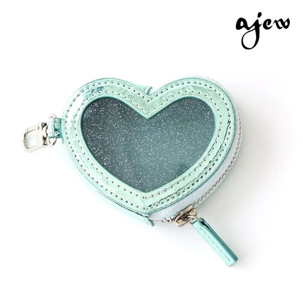 楽天市場】【即納】 エジュー ajew PVC heart planet pouch ハート