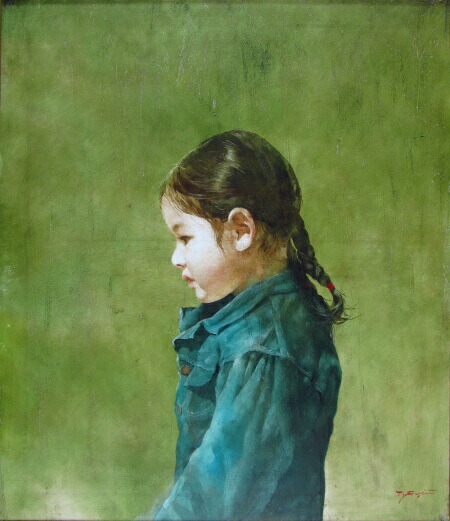 藤井勉 手彩色版画 「おやすみ」 藤井勉手彩色版画「おやすみ」