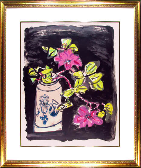 作者名：中川三郎・画題：海峡・技法：リトグラフ限定（18／100）