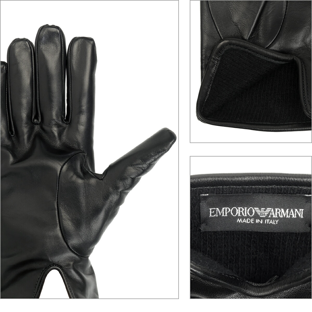 楽天市場】エンポリオアルマーニ 手袋 624139 CC203 00020 NERO S/M/L