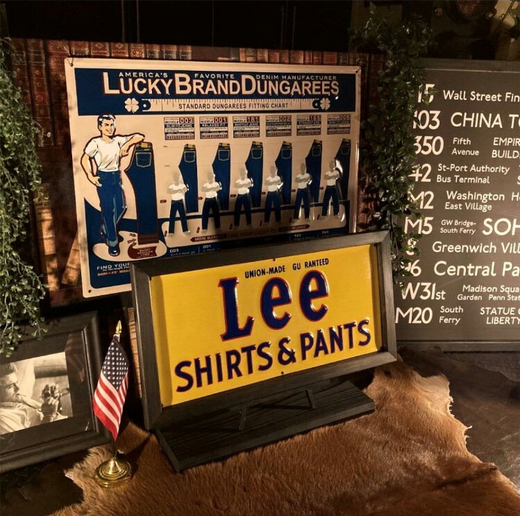 アメリカンビンテージLee 看板