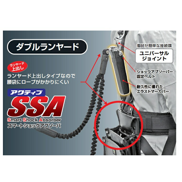 楽天市場】【新規格ランヤード】タジマ TAJIMA ダブルランヤード 墜落