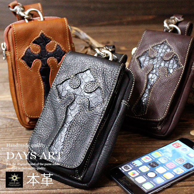 楽天市場】本革 スマホケース レザーモバイルケース クロコダイル型