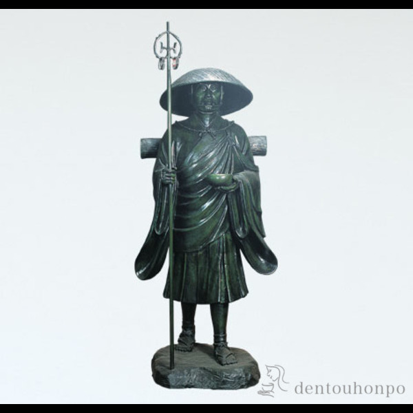 高岡銅器 ブロンズ像「街角」高さ33cm 美人像 女性 犬 洋風置物 M879 高岡