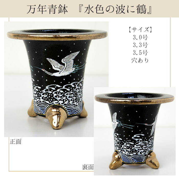 楽天市場】◇京楽焼窯元「愛楽園」直送◇『万年青鉢（おもと鉢） 額