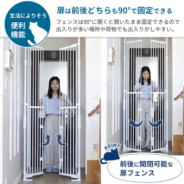 楽天市場】ねこの脱走防止 のぼれんニャン バリアフリー3 開閉
