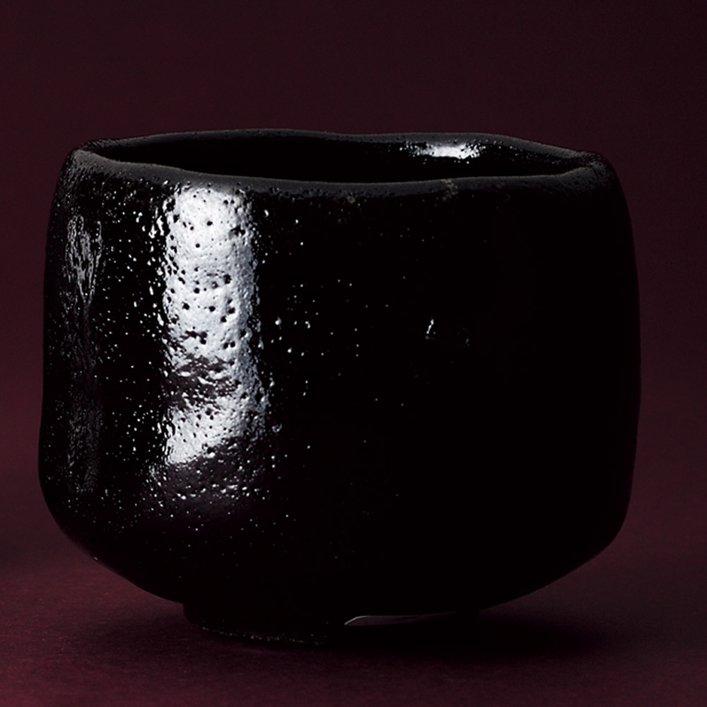 楽天市場】楽入窯 2025年新春作品 萬福堂楽入作黒楽茶碗 倣「亀毛