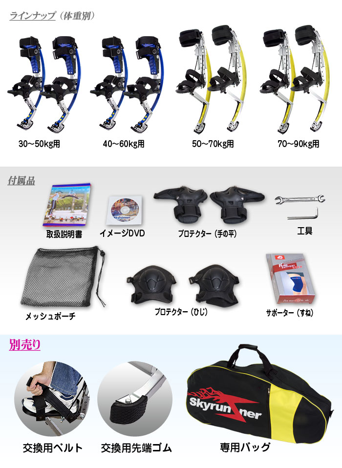 楽天市場】ジャンピングスティルト 西洋竹馬 30-50k用 ジャンピング