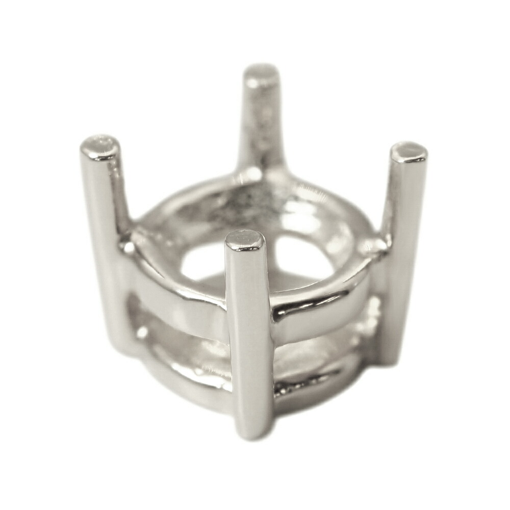 楽天市場】【1個売り】 石枠 PT900 プラチナ 窓あき4本爪空枠 3分石用