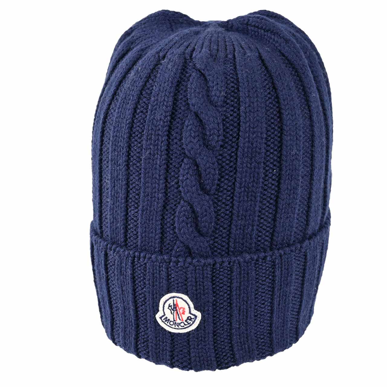 楽天市場】モンクレール MONCLER ニット帽 0020799 999BU ネイビー