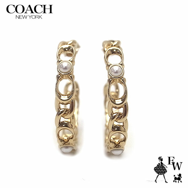 楽天市場】コーチ ピアス COACH アウトレット ピアス チェーンフープ C