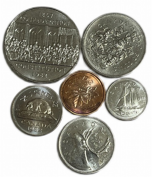 楽天市場】エリザベス女王 6枚貨幣セット 年代ランダム カナダ ドル