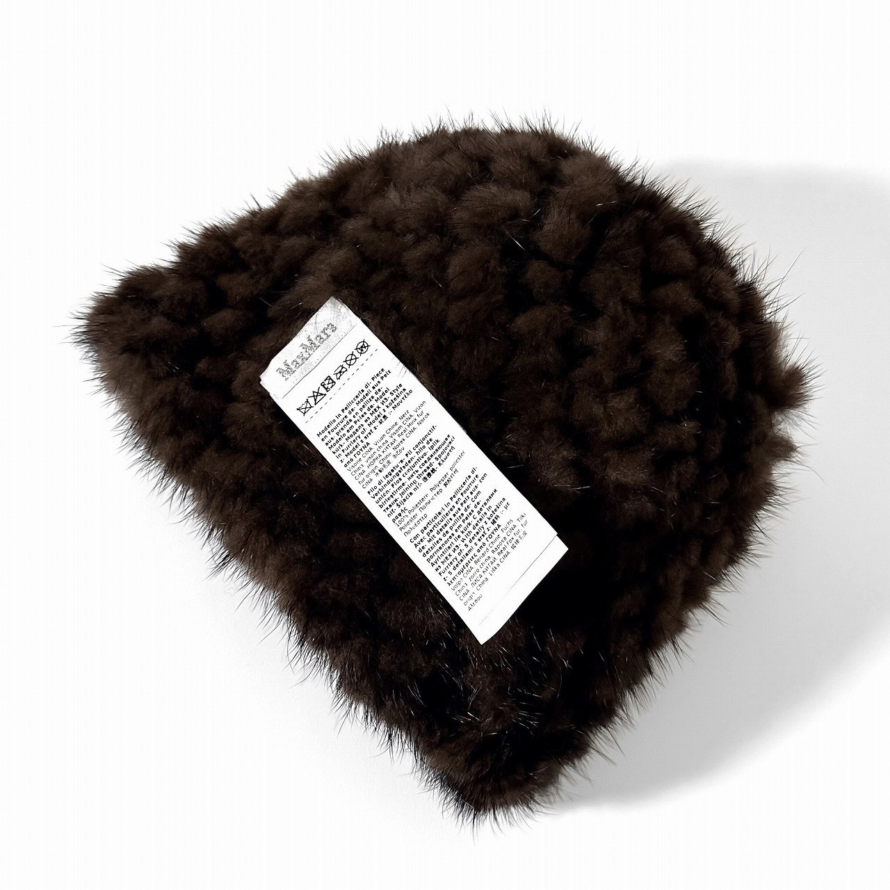 楽天市場】Max Mara マックスマーラ ニット帽 DELIA ミンク フォックス
