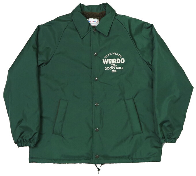 楽天市場】WEIRDO ウィアード 裏ボア コーチジャケット 3000MILE 撥水