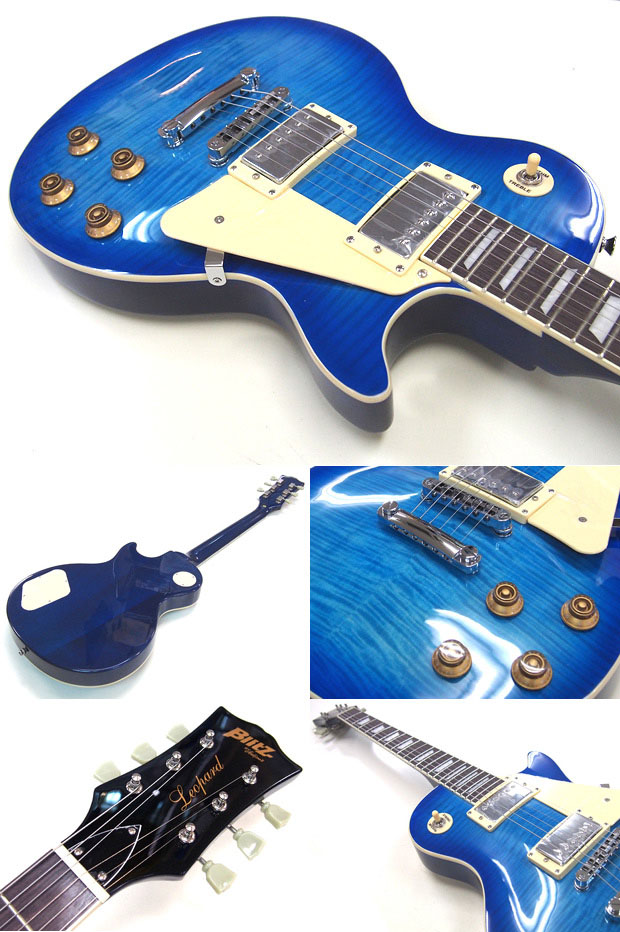 ひめか) BLITZ BLP-450 レスポールタイプ ブルー色 ひめか) BLITZ BLP