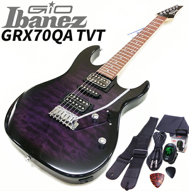 楽天市場】Gio Ibanez GRX70QA TVT アイバニーズ エレキギター