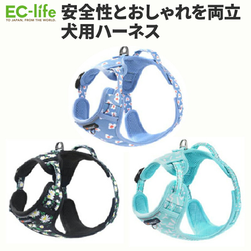 楽天市場】【ペットグッズ】ワンちゃん用 柄入りハーネス 3カラー×2