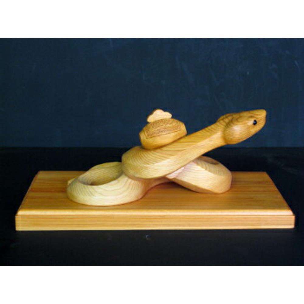 楽天市場】【ふるさと納税】【数量限定】飛騨一位一刀彫 蛇に小槌