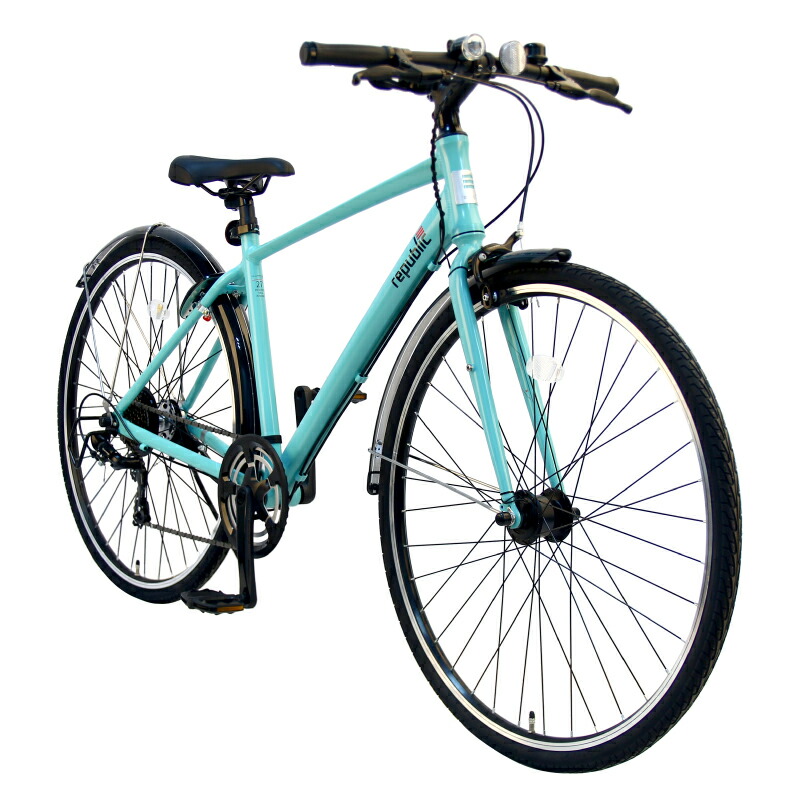 楽天市場】【ふるさと納税】クロスバイク 1台 グリーン 緑 republic