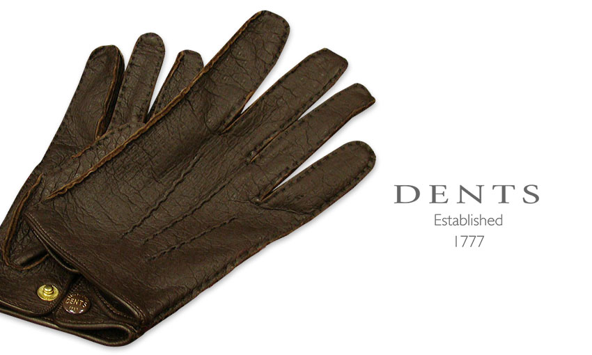 デンツ ペッカリー 手袋 裏地なし サイズ7H BARK ペッカリー デンツ